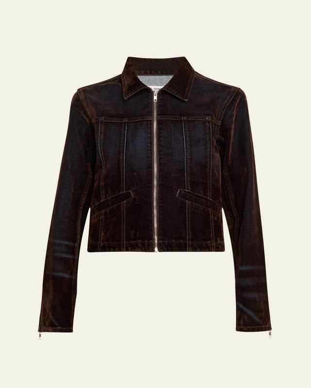 Slim Full-Zip Denim Jacket